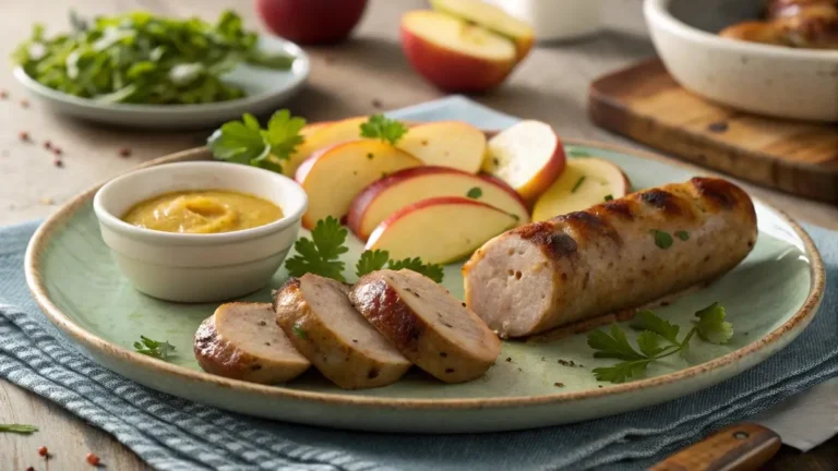Chicken apple sausage air fryer recipe card