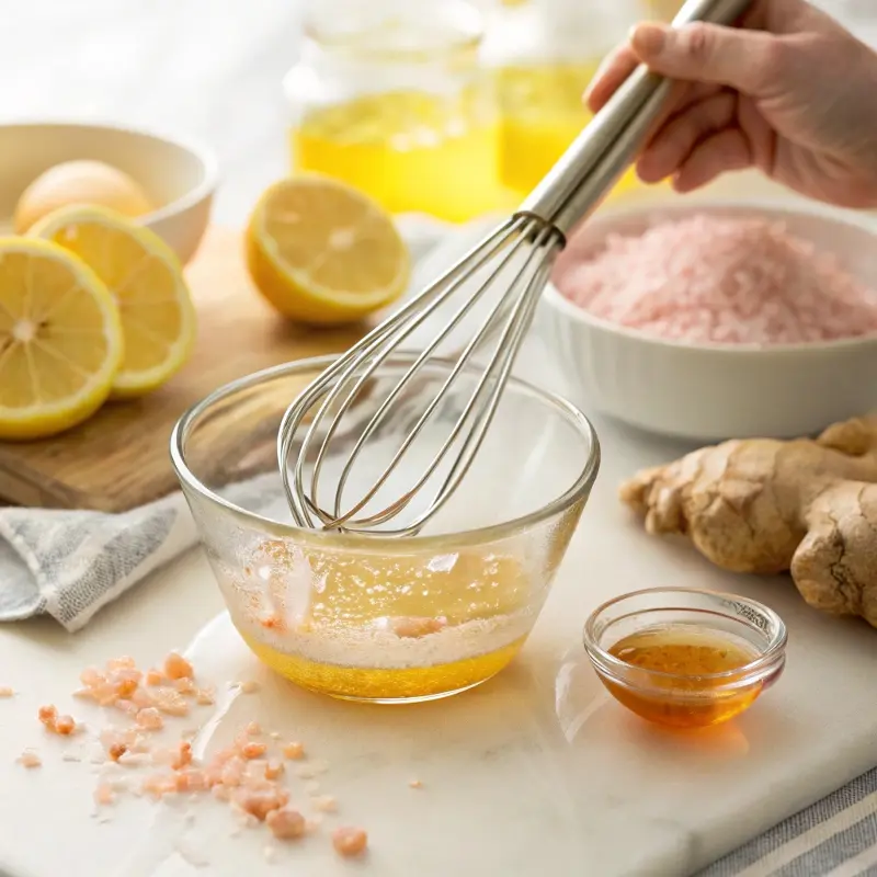 Mixing Brazilian ginger tonic