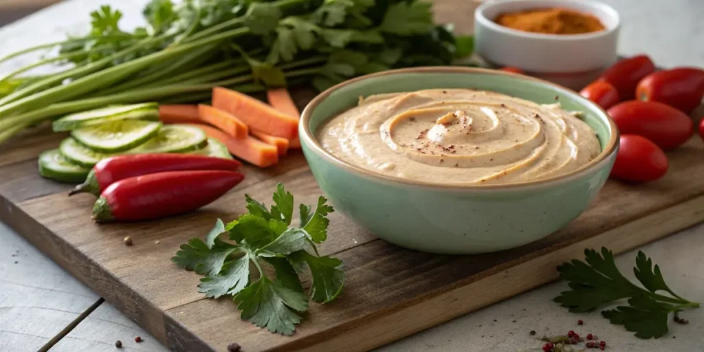 Chipotle Adobo Ranch served in a rustic bowl