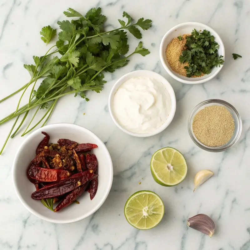 Ingredients for Chipotle Adobo Ranch