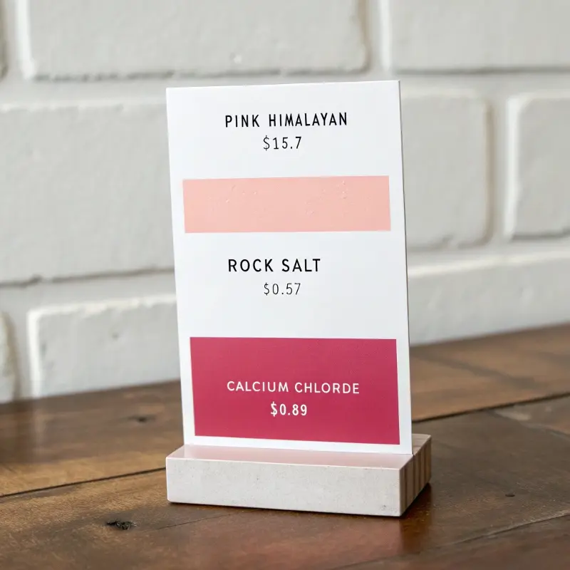 Cost comparison of ice-melt salts