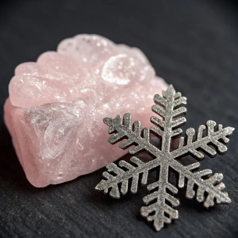 Macro texture of Himalayan and Celtic salt crystals