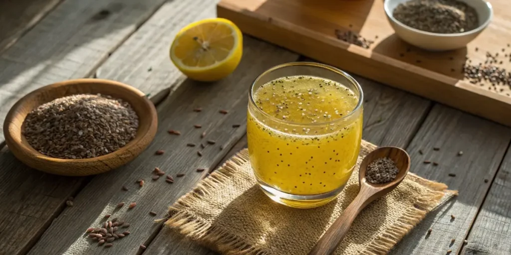 Bariatric seed trick recipe drink with chia and flax