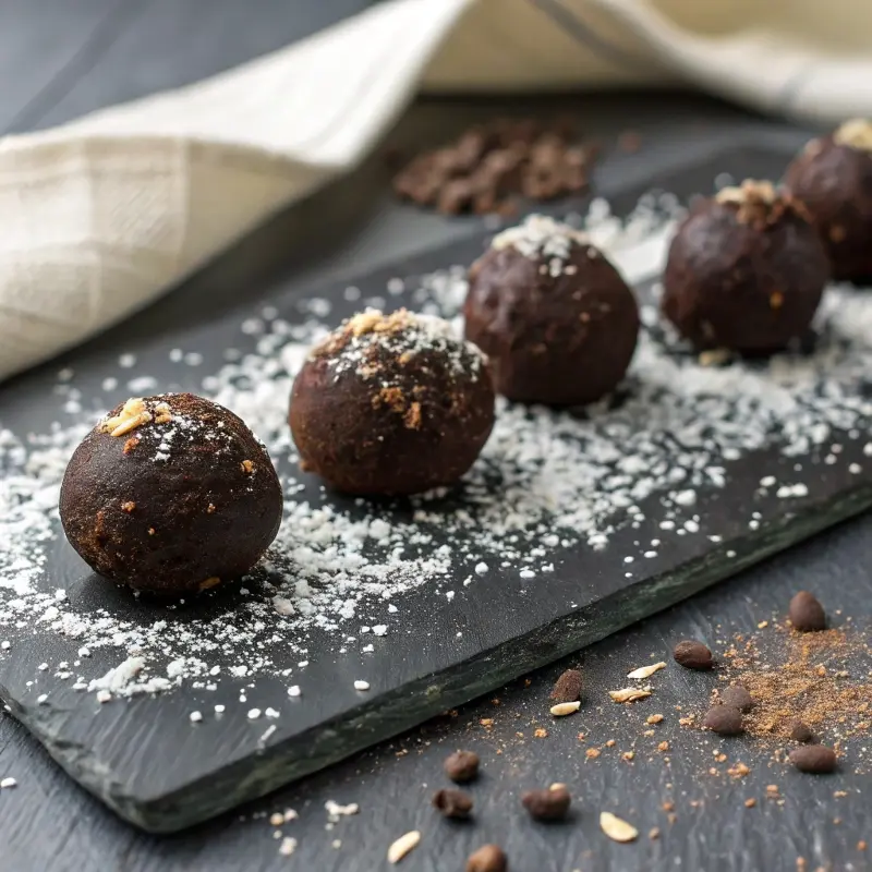 Raw vegan dessert truffles
