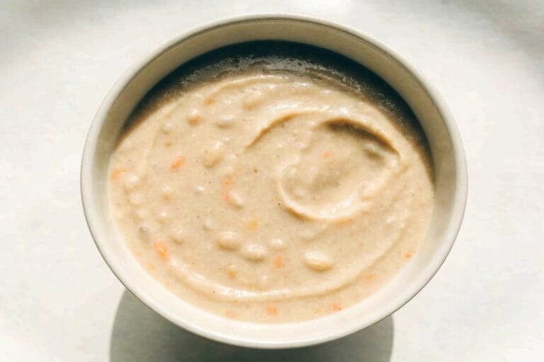 Creamy chicken and white bean puree
