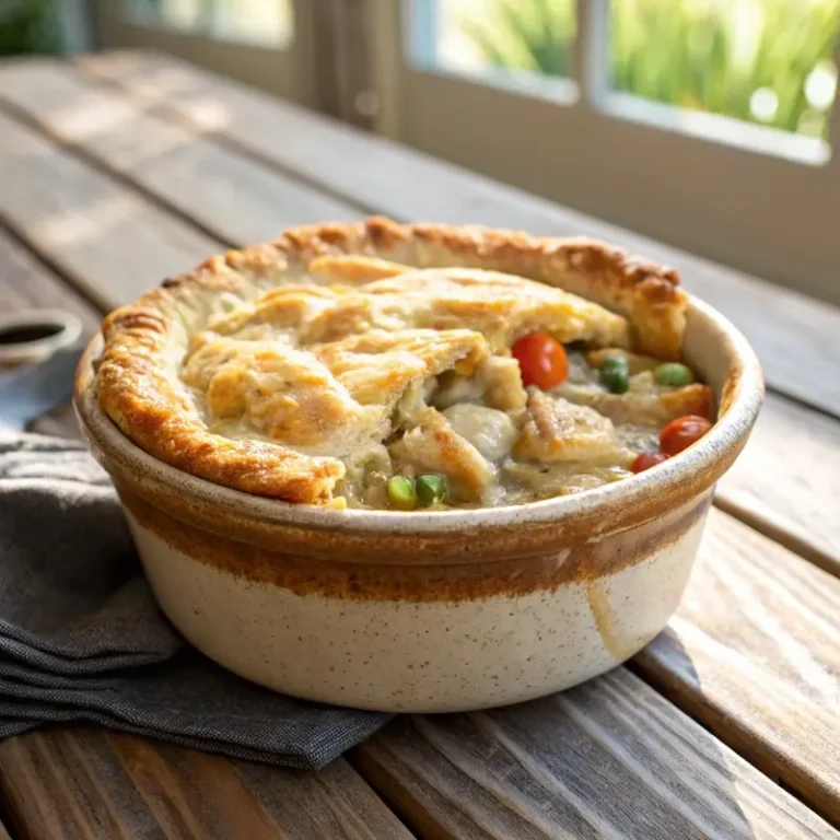 CrockPot Chicken Pot Pie Served