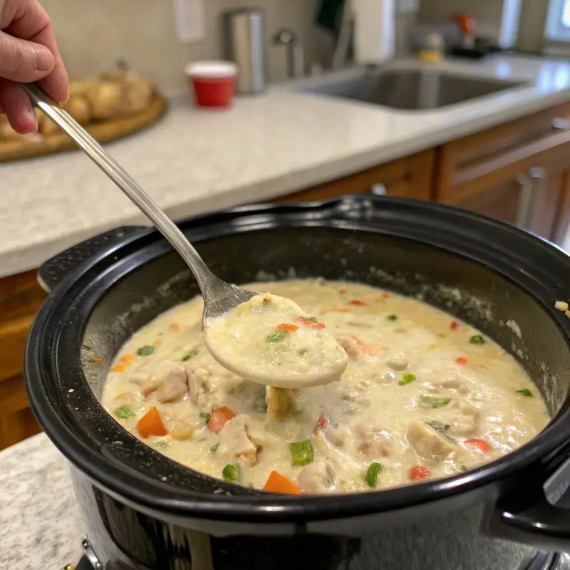 Cooking Chicken Pot Pie Filling