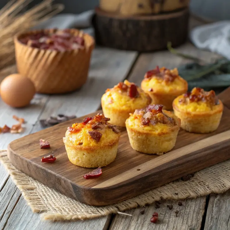 Bacon and Cheddar Egg Bites