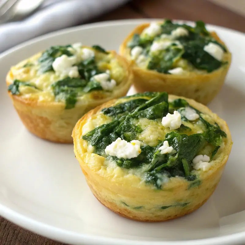 Spinach and Feta Egg Bites