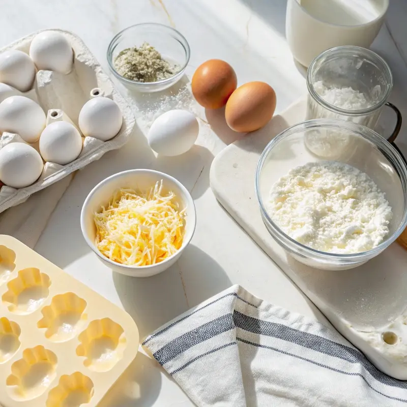 Ingredients for Air Fryer Egg Bites