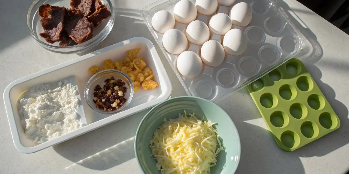 Ingredients for Meal Prep Egg Bites