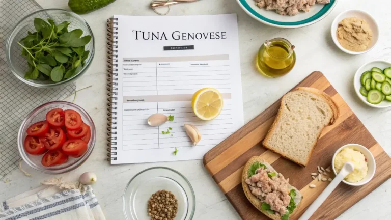 buona beef tuna genovese recipe card