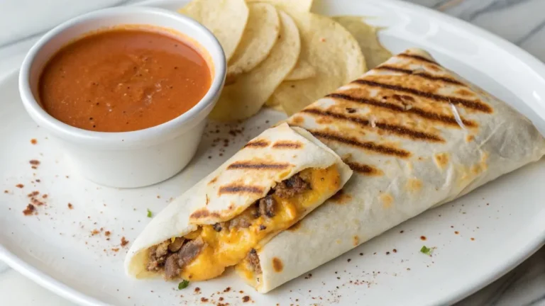 Recipe image grilled cheese burrito
