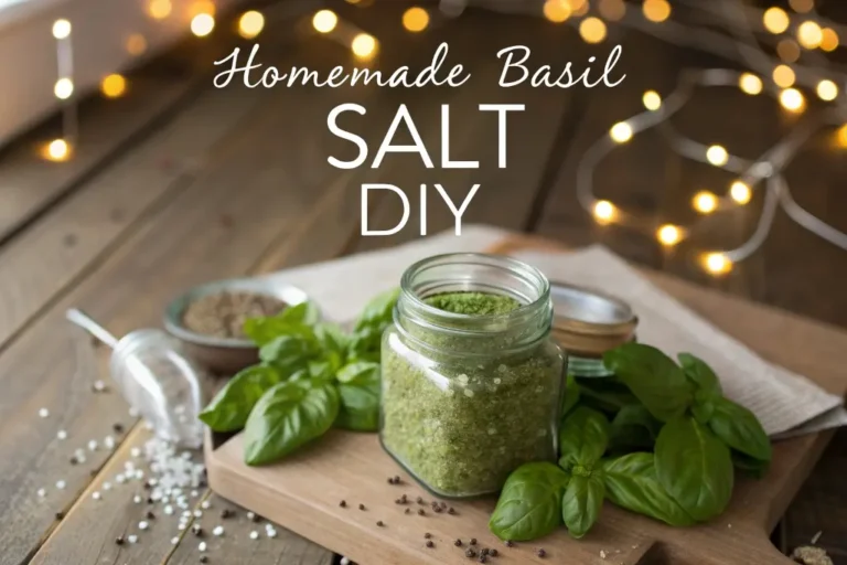 Homemade Basil Salt DIY