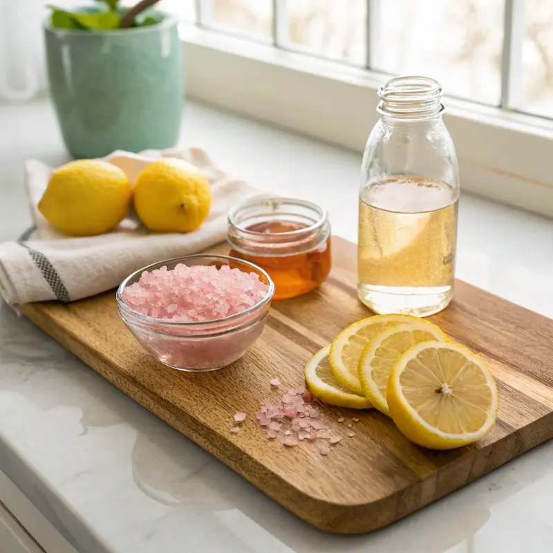 Ingredients for Japanese pink salt diet recipe