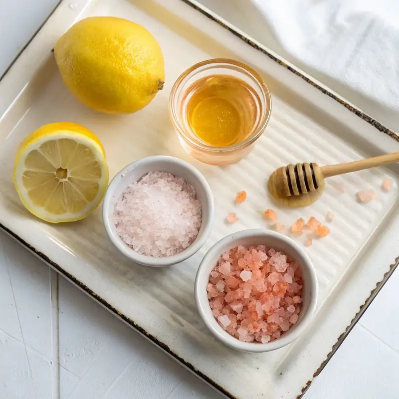 Ingredients for Japanese pink salt recipe