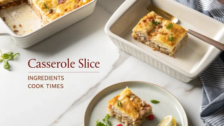Recipe card for keto casserole recipes