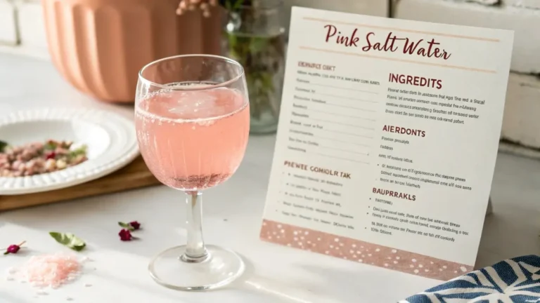 Recipe card: pink salt weight loss drink