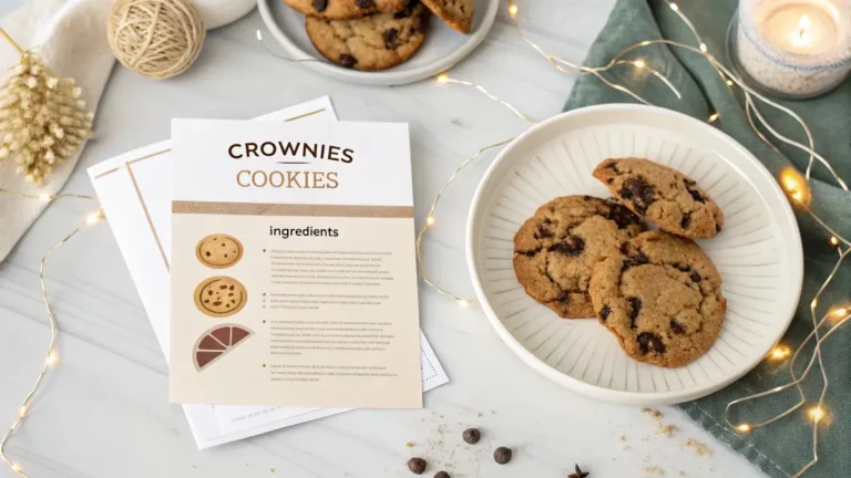 Recipe card for crownies brookies
