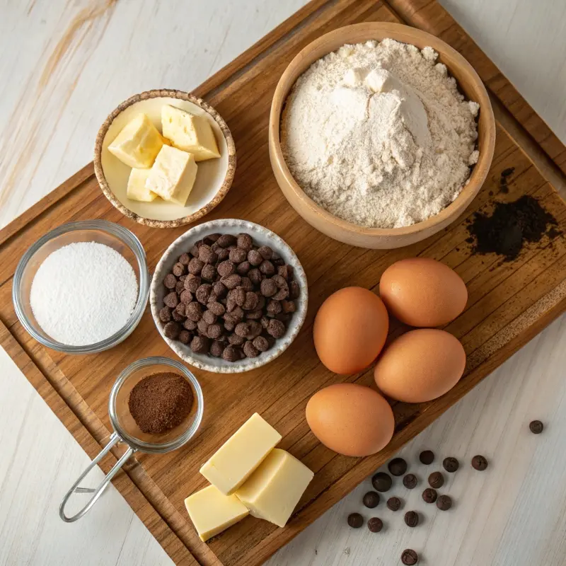 Ingredients for recipe crownies brookies