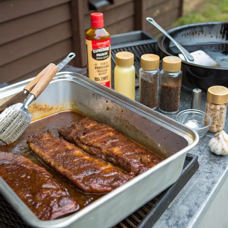 marinating ribs on pellet grill