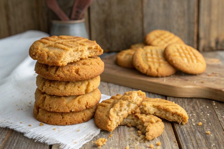 Peanut butter keto cookies stack recipe