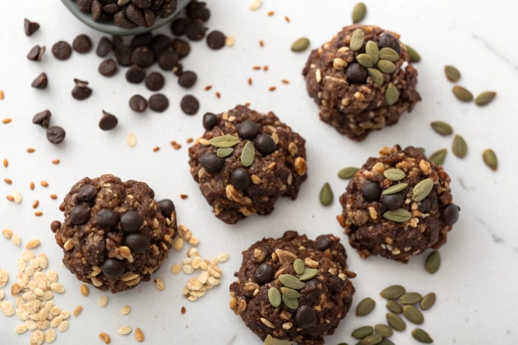 Chocolate-seed clusters gluten-free dairy-free