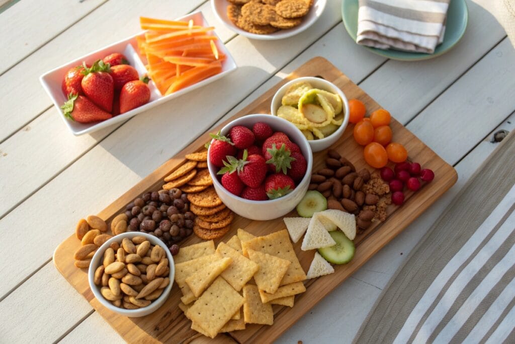 Gluten free dairy free snacks board