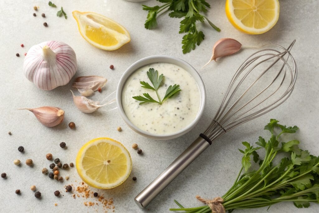 Greek yogurt dressing for high protein pasta salad