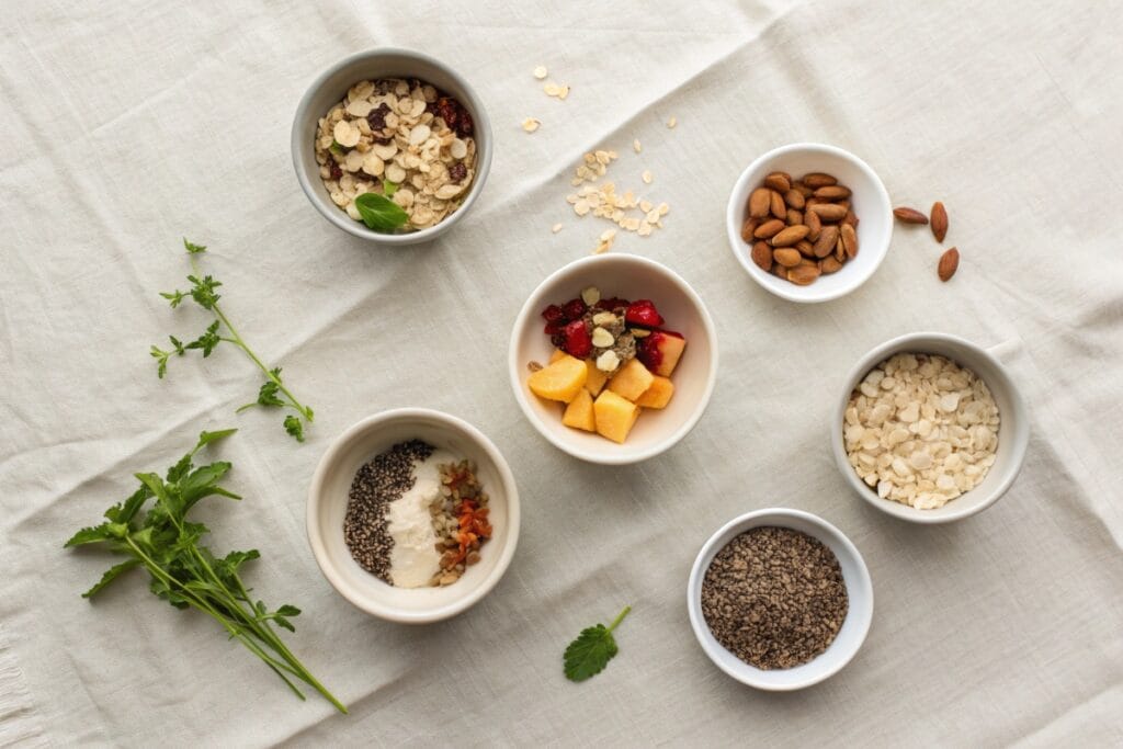 Ingredients for vegan alfredo sauce recipe