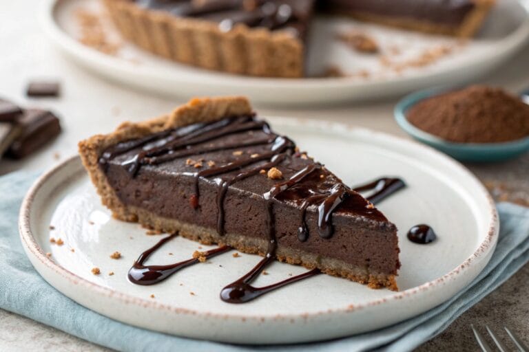 Vegan chocolate tart : vegan dessert recipes