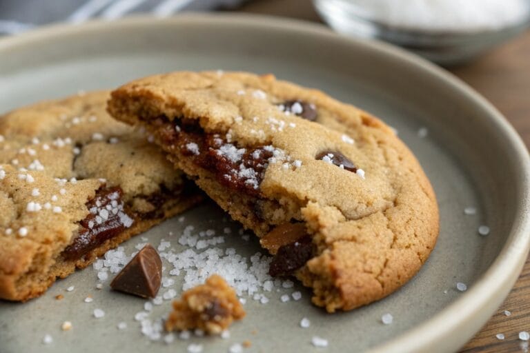 Vegan chocolate chip cookie recipe close-up
