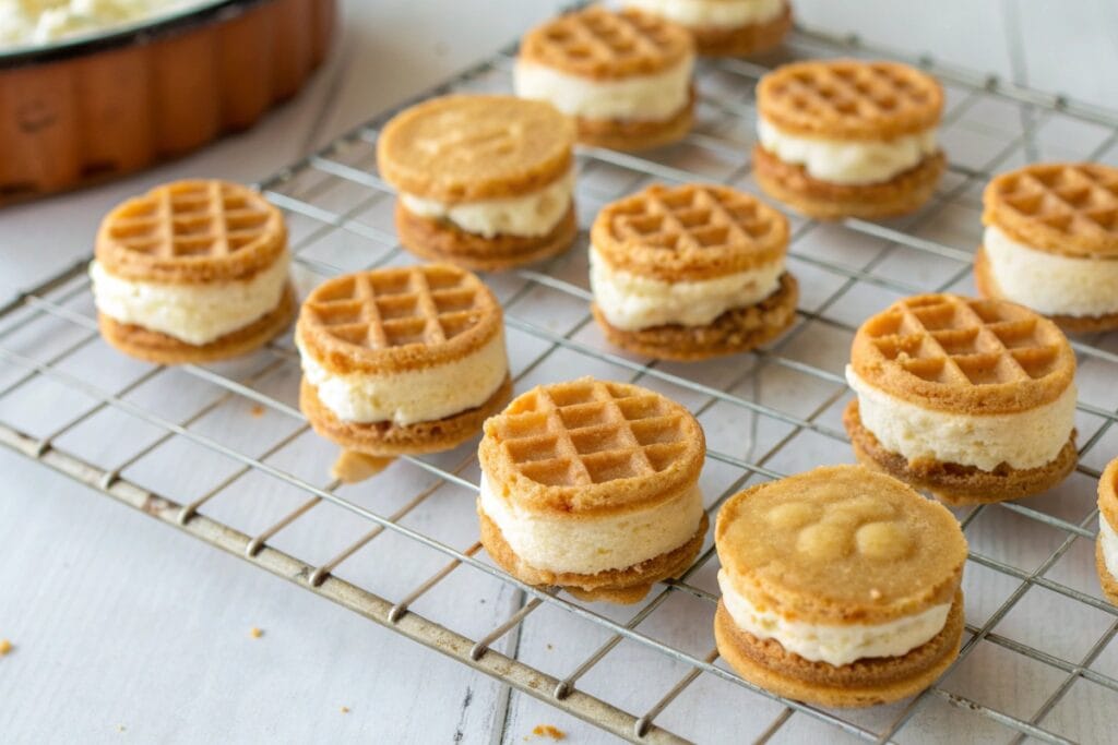 Gluten-free waffle ice cream sandwiches