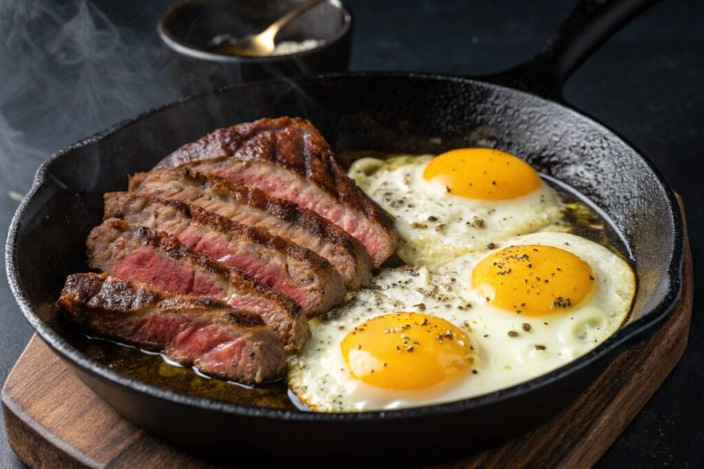 Ribeye and eggs carnivore breakfast, Carnivore Diet Recipes