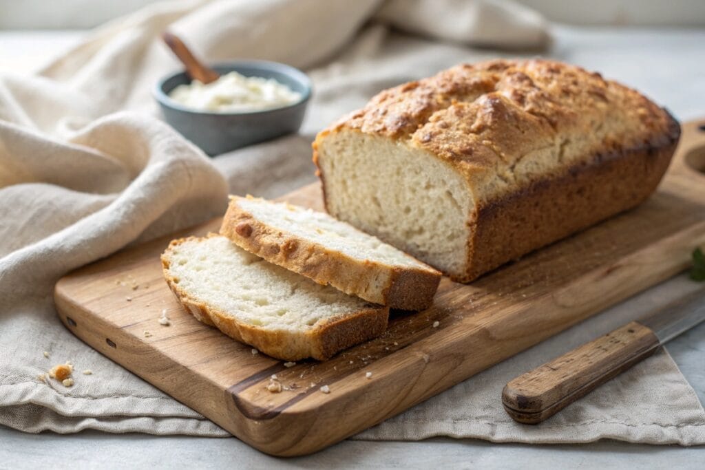 Keto cottage cheese bread recipe sliced loaf