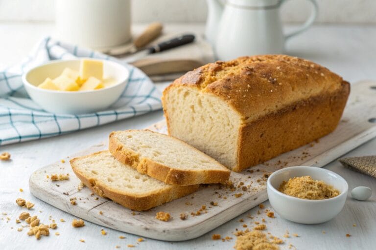 Keto cottage cheese bread recipe card image