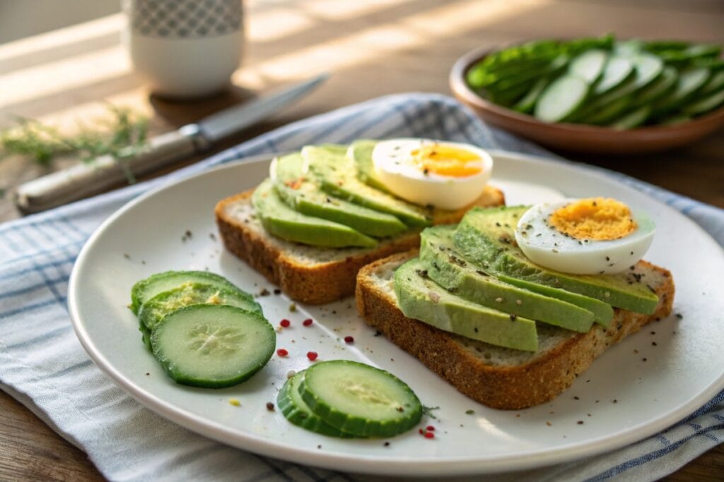 Serving idea for keto cottage cheese bread recipe