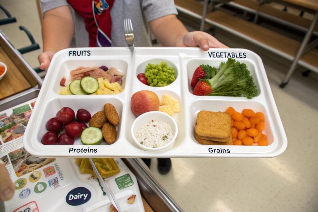 School meals nutrition guidelines USA